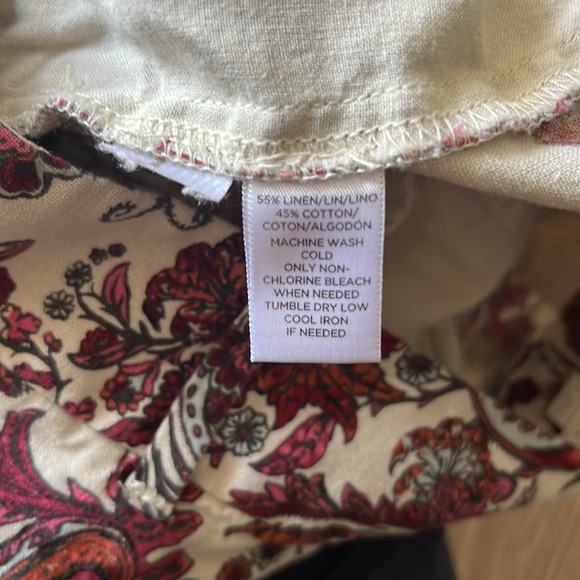 Ann Taylor Loft Linen Blend Shorts, size 6 Paisley shorts - Picture 12 of 12